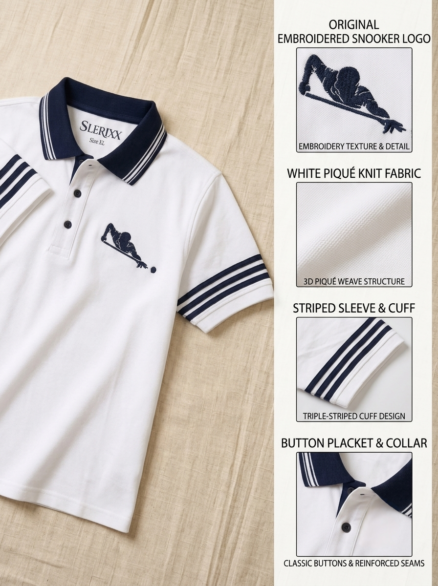 SLERIXX Men's The Final Shot Luxe Polo T-Shirt - THE MAVERICK EDITION
