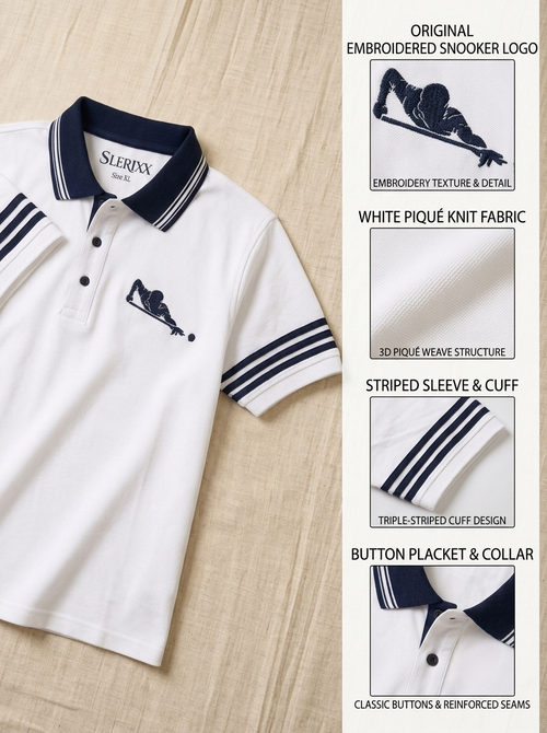 SLERIXX Men's The Final Shot Luxe Polo T-Shirt - THE MAVERICK EDITION
