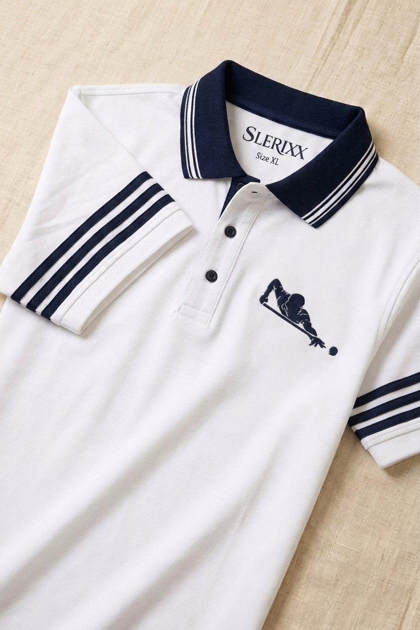 SLERIXX Men's The Final Shot Luxe Polo T-Shirt - THE MAVERICK EDITION